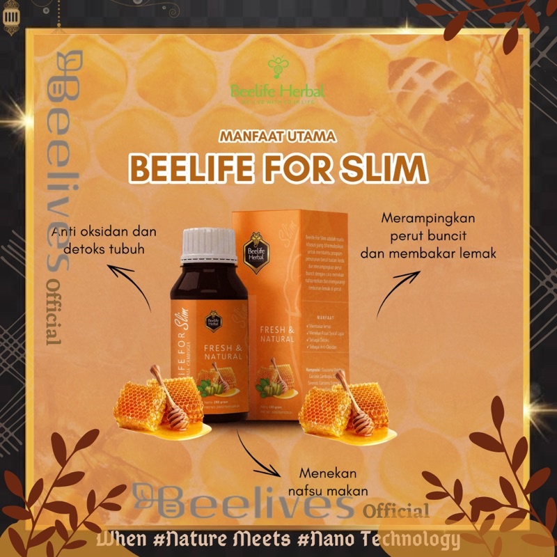 Bee Slim | Madu Diet | Menurunkan Berat Badan | Beelife for Slim | Beelife Herbal | BeeSlim | Beeliv