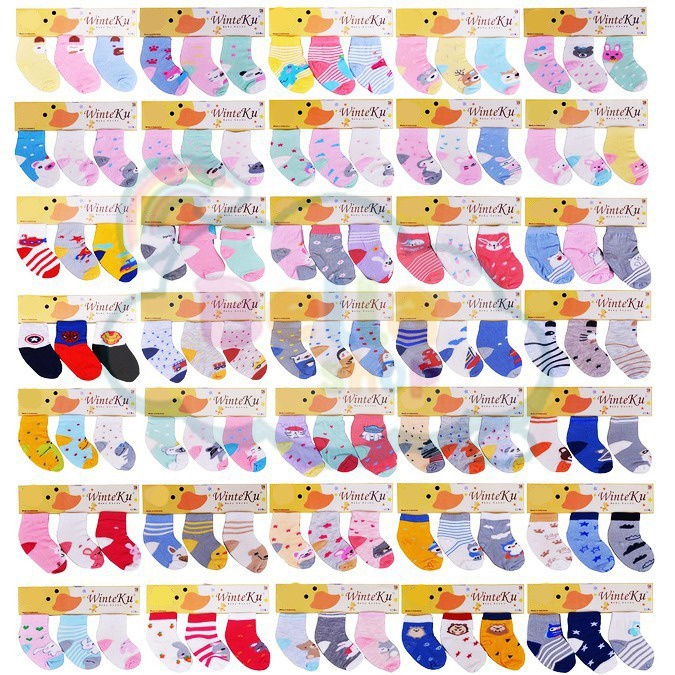 KAOS KAKI BAYI WINTEKU BABY SOCK FLOWER WINTEKU KAOSKAKI ANAK - BELLA SHOP