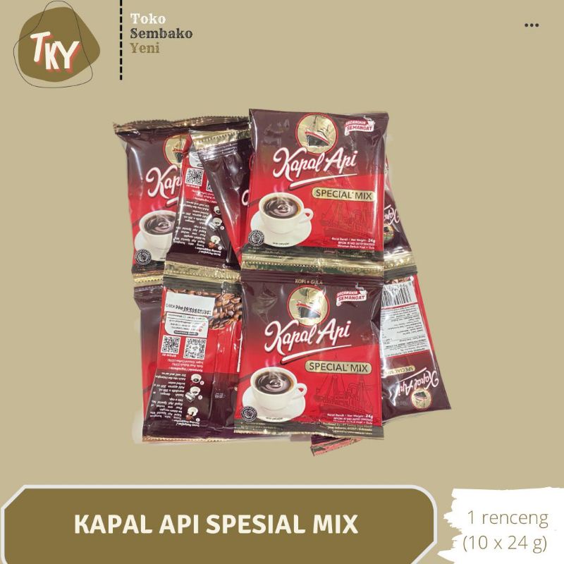 

Kopi Kapal Api Spesial Mix 1 renceng (isi 10 pcs)