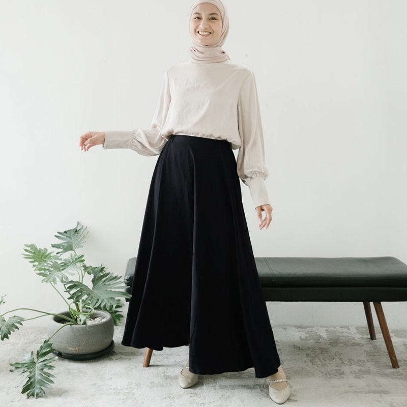 Rok bawahan wanita casual rok skrit