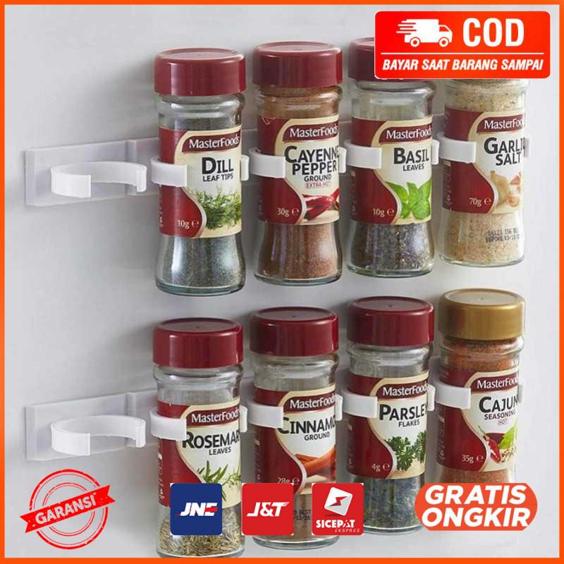 Rak Gantung Botol Bumbu Dapur Spice Bottle Storage Rack 2 PCS G56