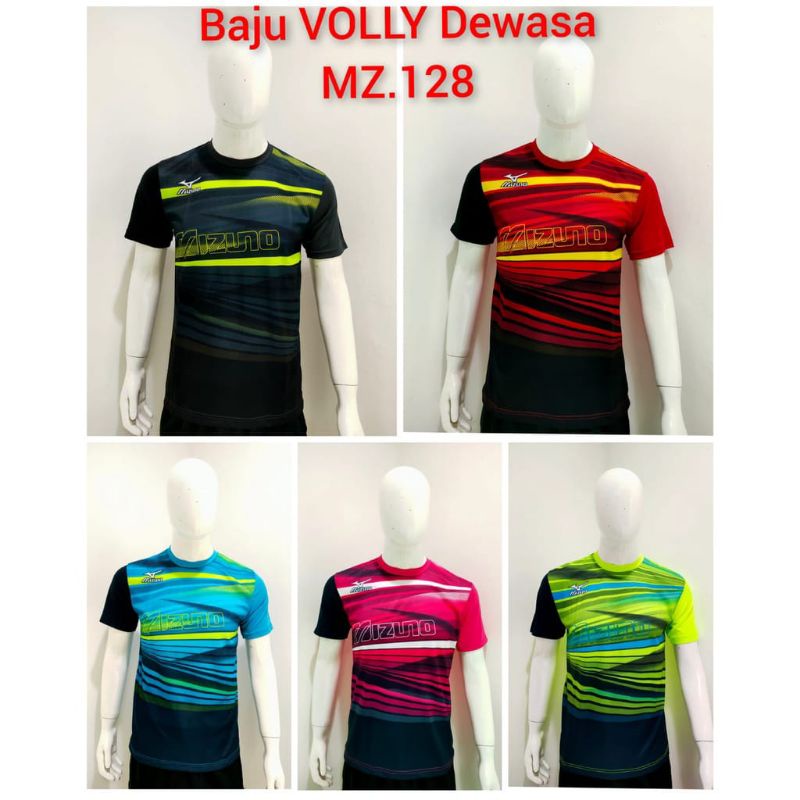 New Atasan Jersey Printing Volly Mizuno MZ.128 JERSEY BAJU VOLLY MIZUNO PRINTING MZ128 model Terbaru