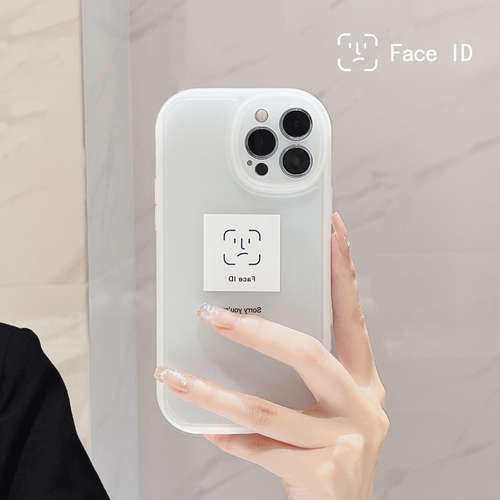 Soft Case Silikon Motif Face Recognition Cover Iphone 14 7 8 SE2020 7 + 8PLUS XS XR 11 12 Mini 13 PRO MAX