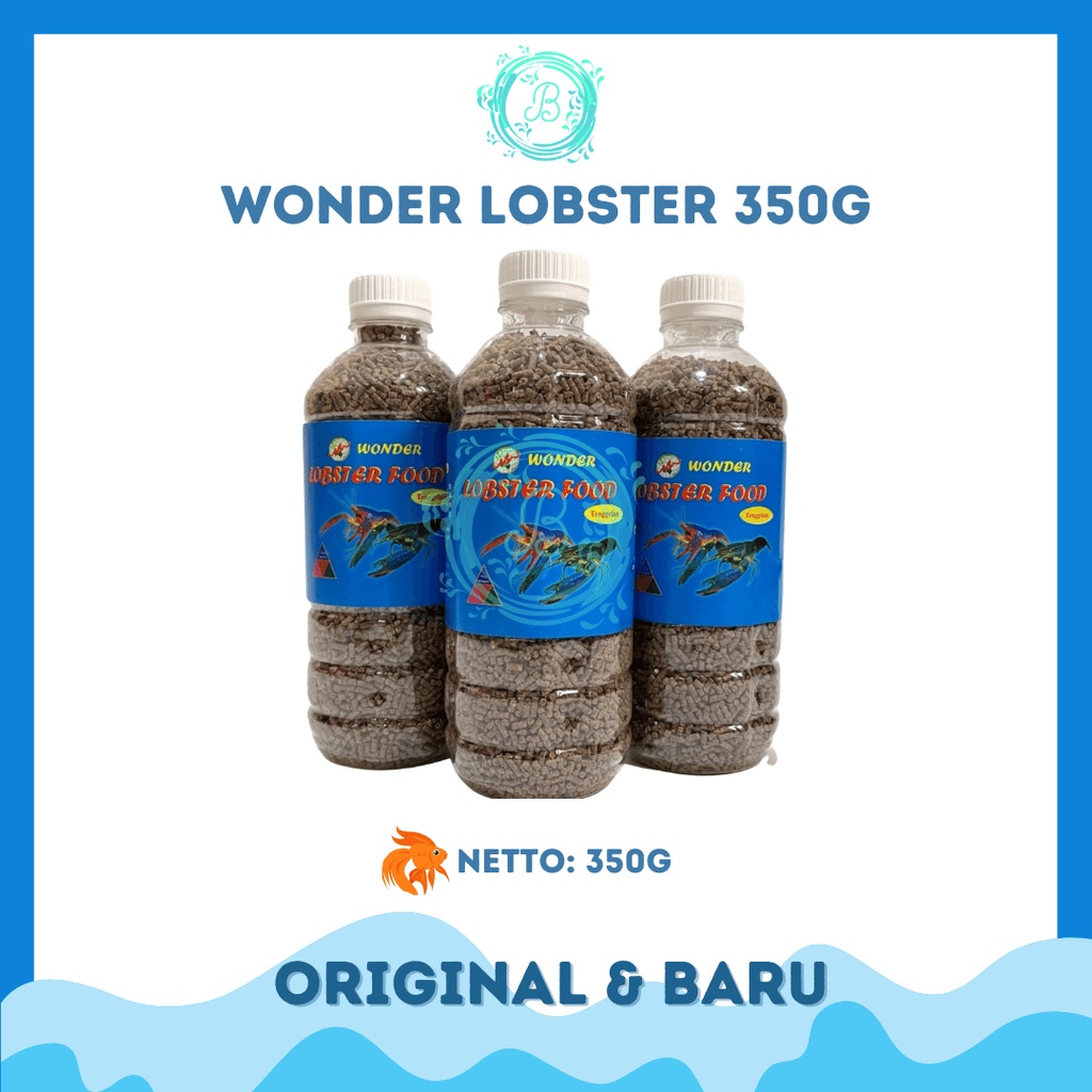 Wonder Lobster Pakan Udang Lobster 350 Gram Pelet Lobster 350gr