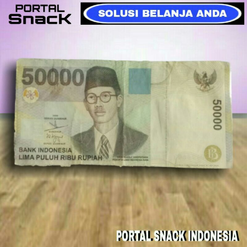 UANG KUNO ASLI 50.000 rupiah seri wr supratman