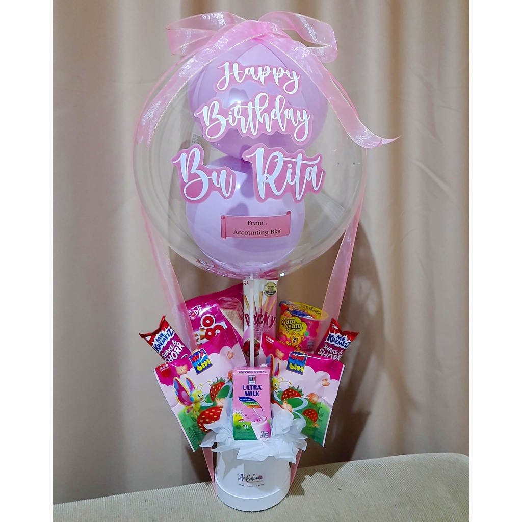 

Snack Bxloon by AdeSaku Bloom Box bunga snack balon