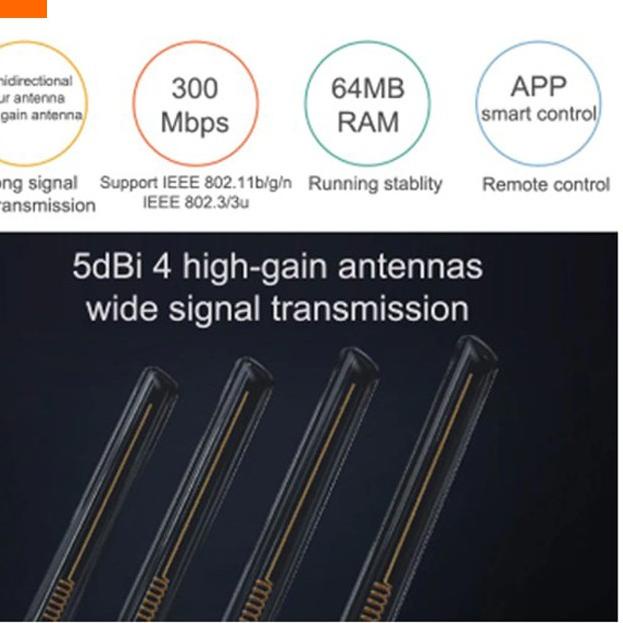 *Terbaik* Router 4C Mi Wifi Wireless Router Wifi 2.4GHz 300Mbps 4AC MiWifi top