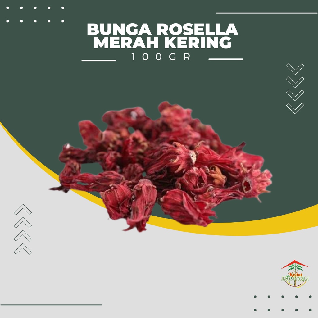 bunga rosella merah kering 100gr