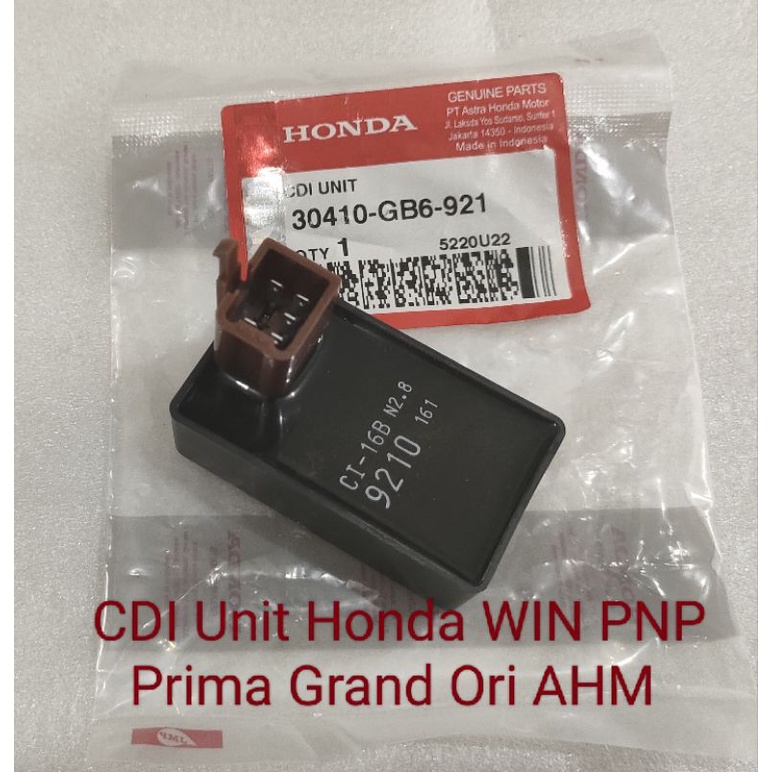 CDI Unit Honda WIN Ori AHM 30410 GB6 921