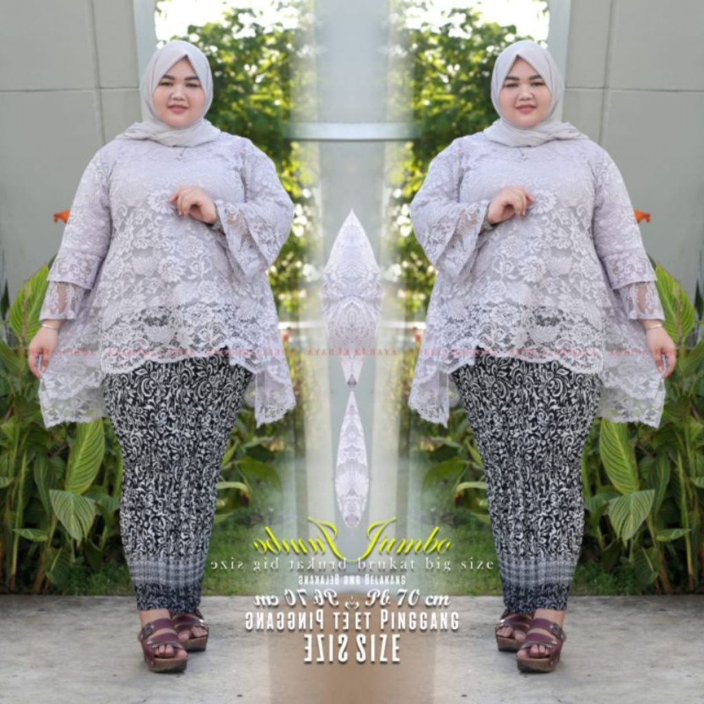 KEBAYA BRUKAT RINJANI JUMBO/KEBAYA JUMBO/KEBAYA PESTA/KEBAYA