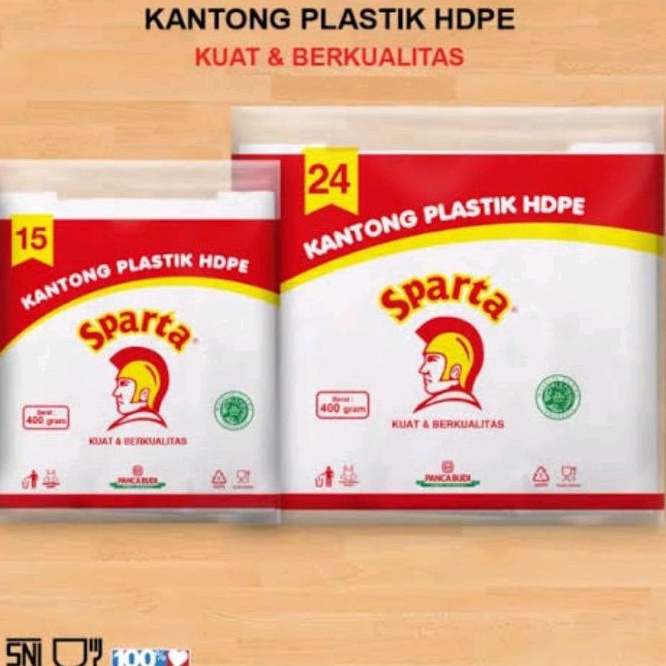 Kantong Plastik Hdpe 400 Gram – Kantong Plastik Sparta – Sparta Ukuran 15 / Sparta Ukuran 24