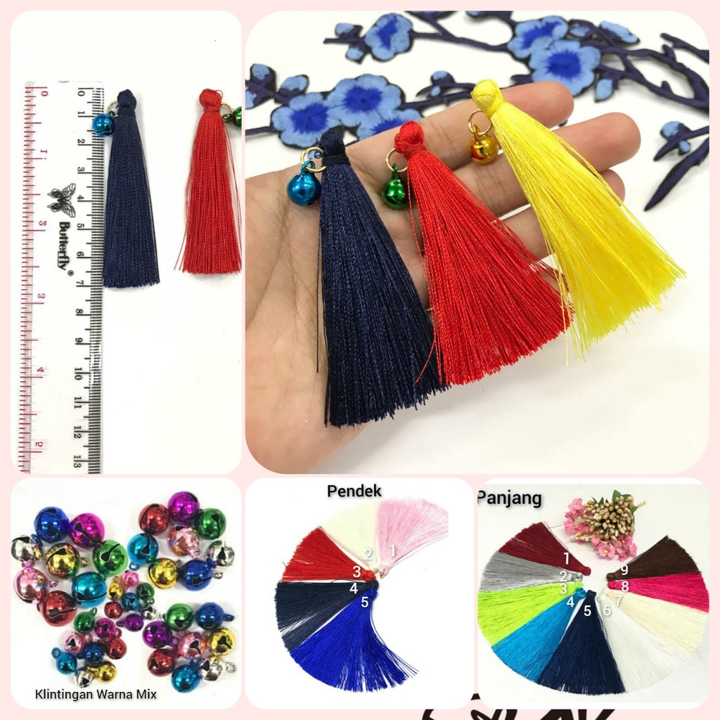 1 BUAH - RUMBAI TASEL 8,5 CM | TASSEL RUMBAI | TASEL