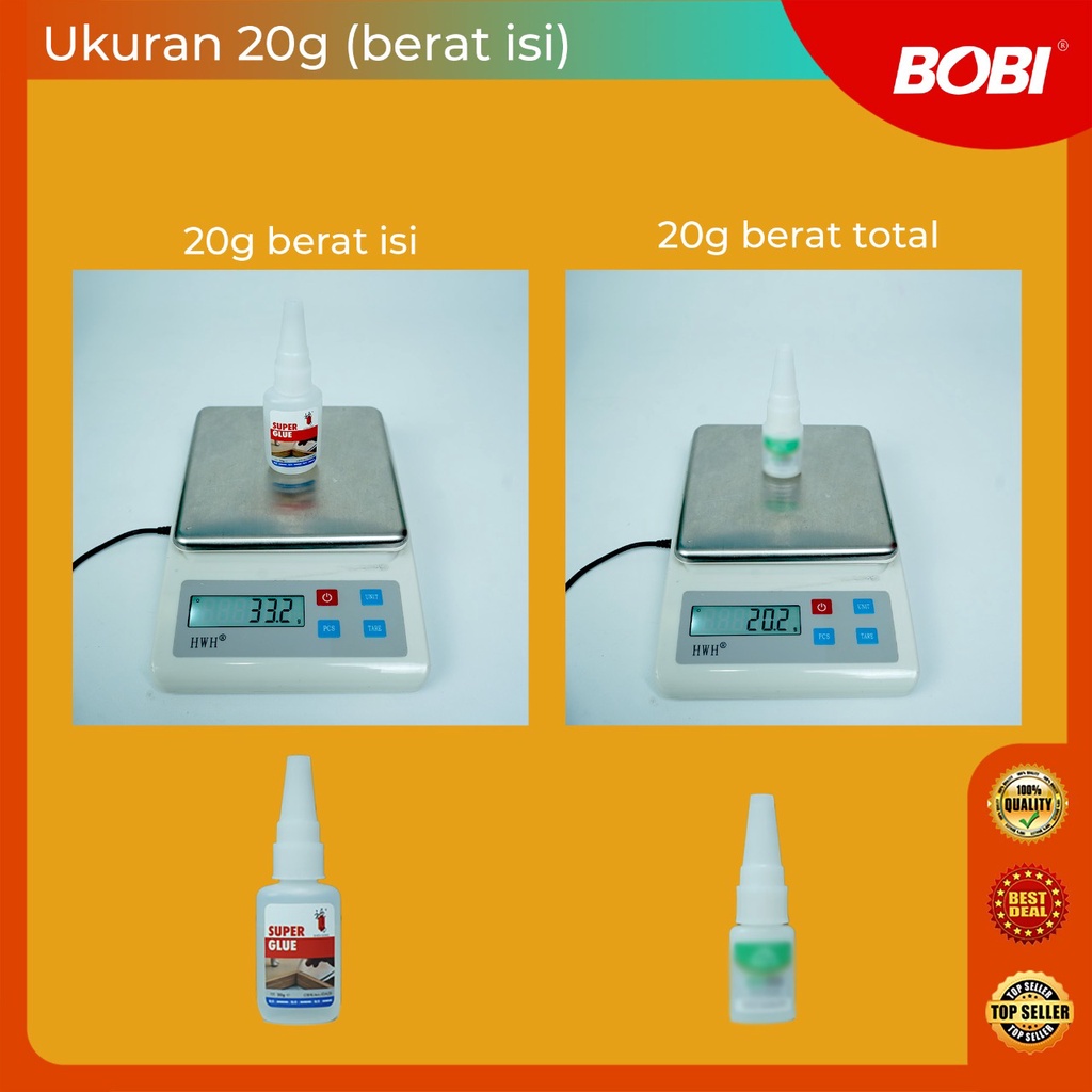 Lem Super Glue / Lem Bobi Korea Kecil /  Lem Serbaguna Merk BOBI