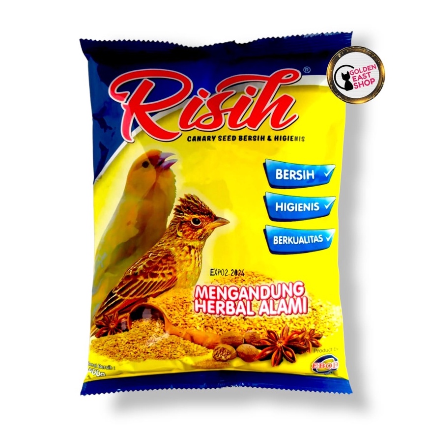 RISIH CANARY SEED KENARI SEED HIGIENIS PAKAN BURUNG KENARI BRANJANGAN RED SISKIN
