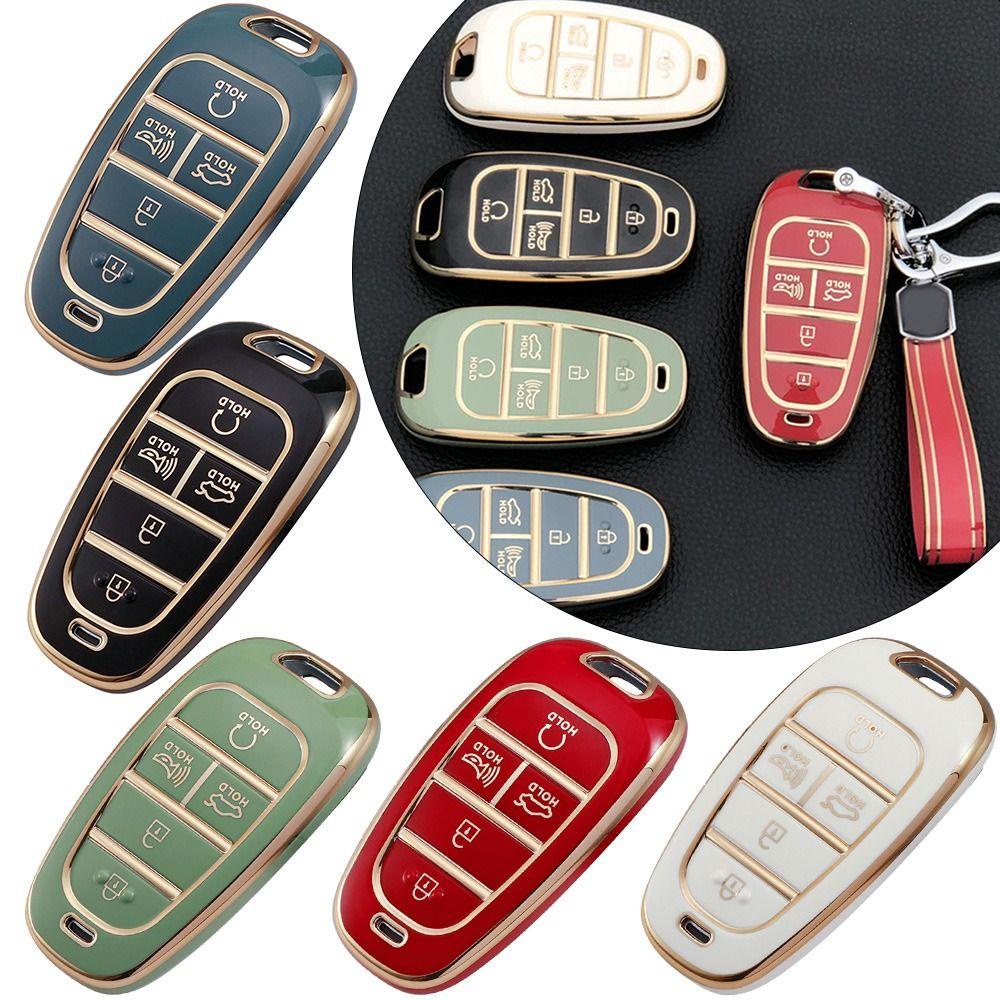 POPULAR Remote Key Case Soft TPU Aksesoris Mobil Pelindung Fob Kunci Cover Untuk Hyundai