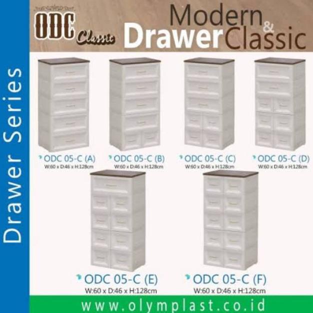 OLYMPLAST DRAWER CLASSIC LEMARI LACI OLYMPLAST ODC CLASSIC SUSUN 5