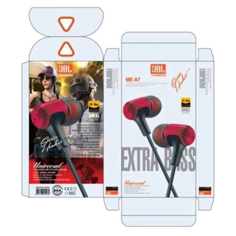 Headset JBL ME-A7 Super Bas Handsfree Earphone JBL