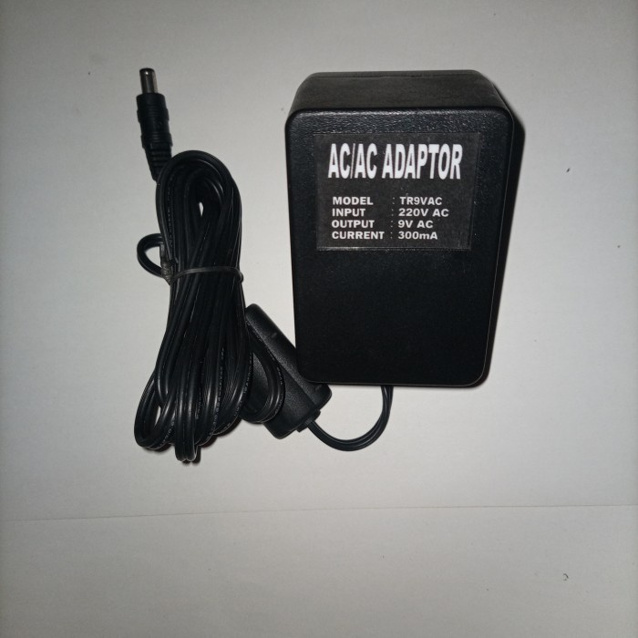 Adaptor Trafo 9V Ac 300Ma