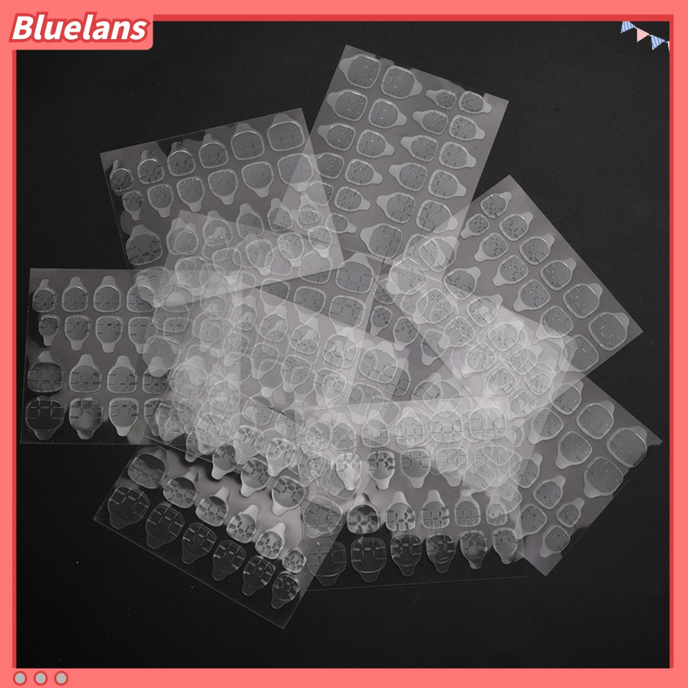 (In Stock) Kacamata Hitam Lensa Warna Warni ♡240pcs Stiker Kuku Palsu Transparan Sekali Pakai