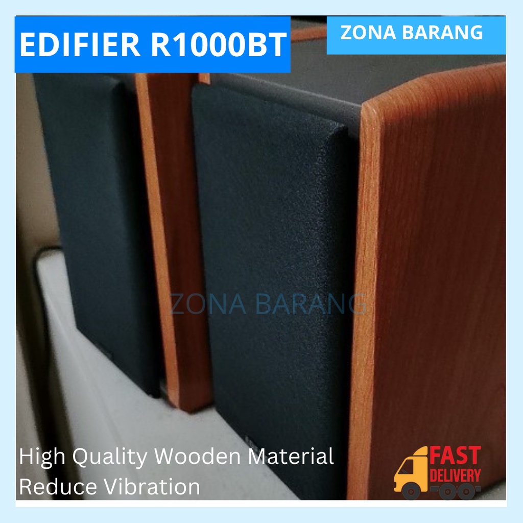 Edifier R1000BT BookShelf 2.0 Hifi Speaker Bluetooth Bass Treeble High Fidelity Sound