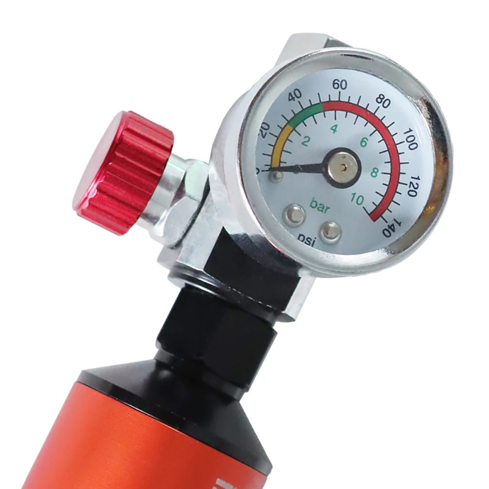 Spray Gun Pressure Air Regulator Gauge - RK1912 - Black