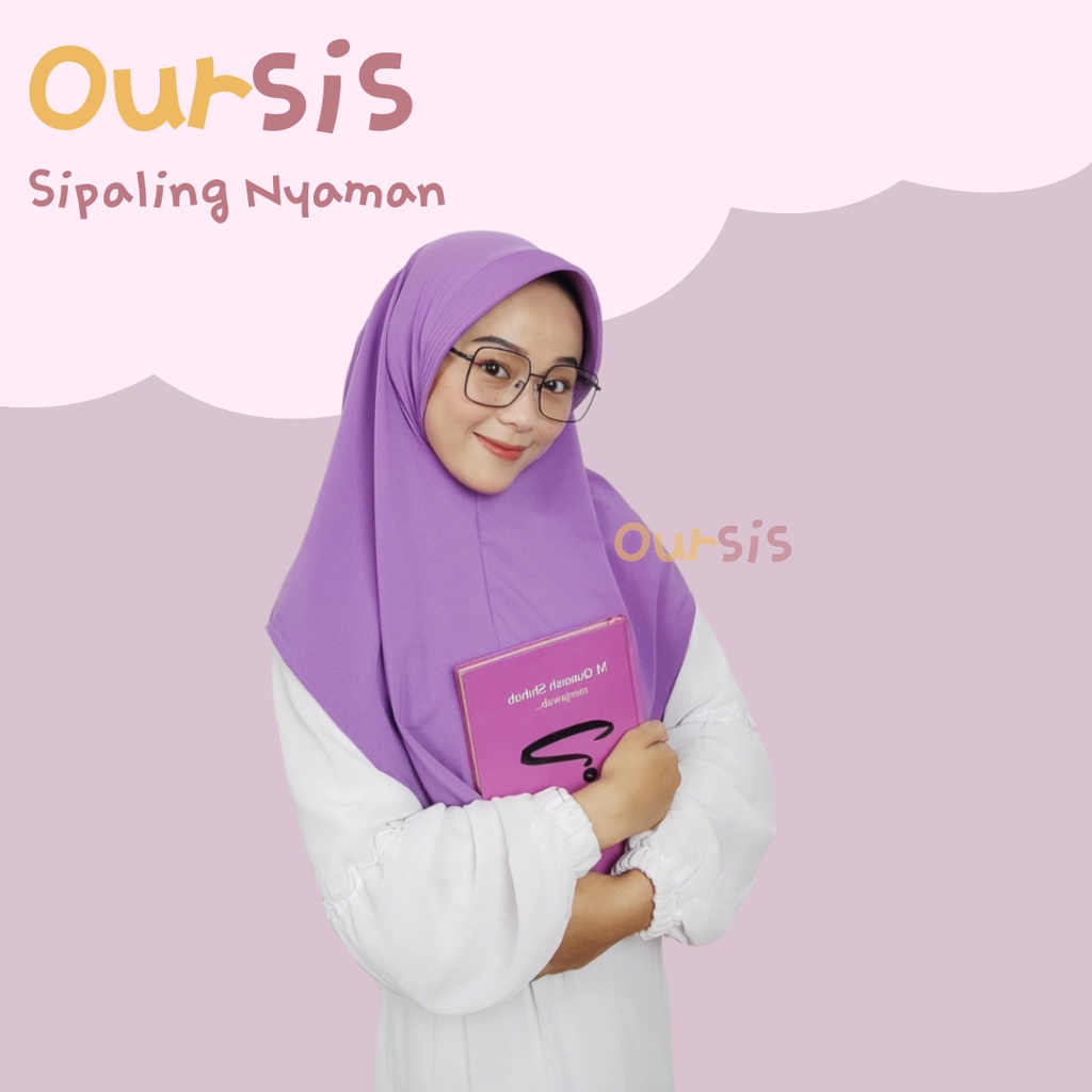 ᴏᴜʀꜱɪꜱ Khimar Sekolah Jersey Premium | SiPALING NYAMAN