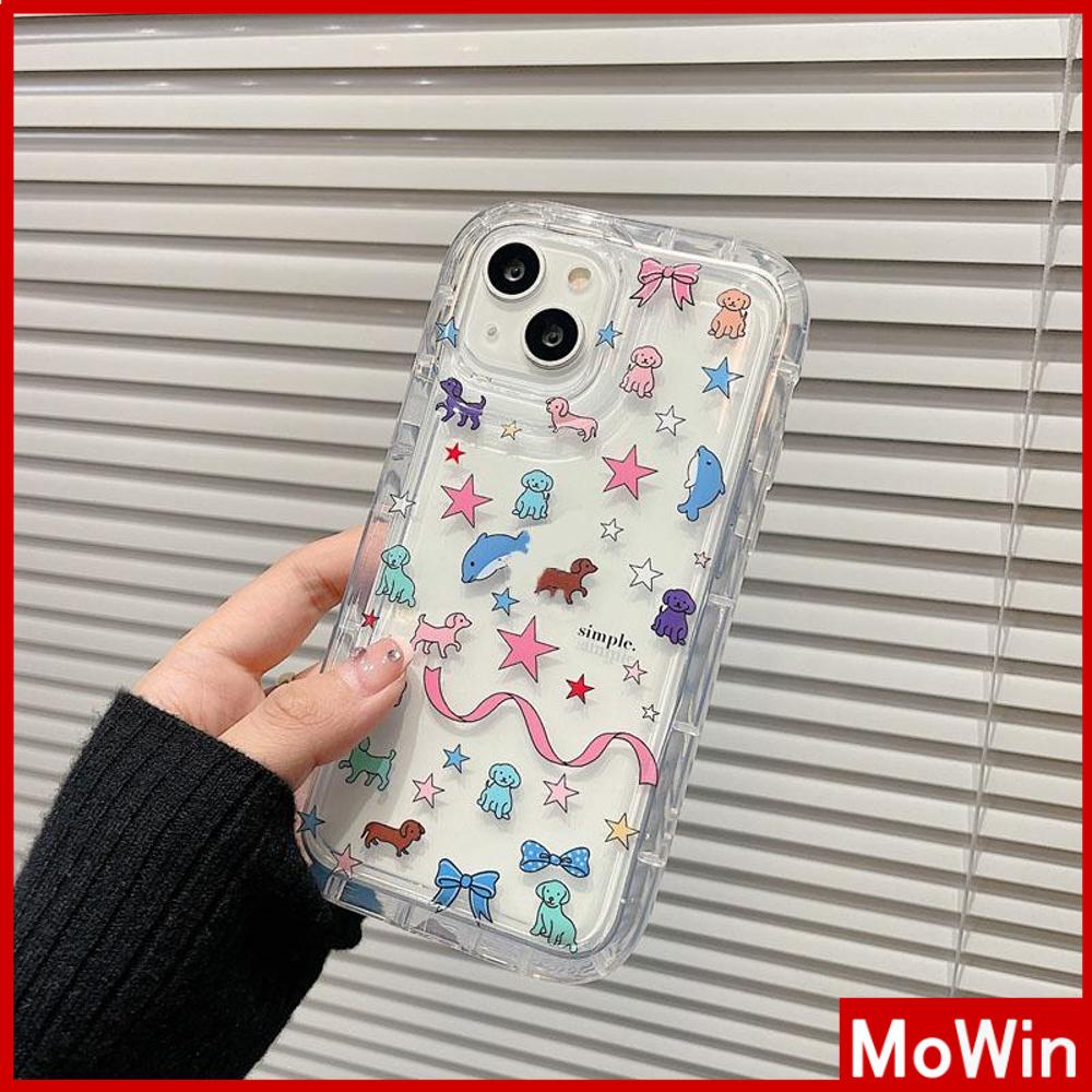 For iPhone 14 Pro Max iPhone Case Thickened TPU Soft Case Clear Case Airbag Shockproof Protection Camera Cartoon Cute Compatible For iPhone 13 Pro Max 12 Pro Max 11 7plus XR xs max
