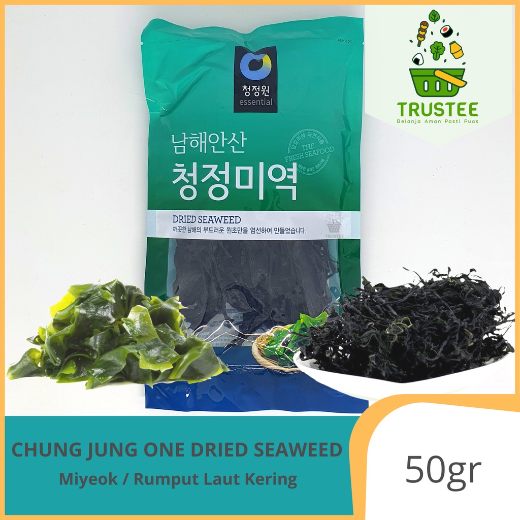 DRIED SEAWEED MYEOK / RUMPUT LAUT KERING 50 GR CHUNG JUNG ONE DAESANG Miyeok