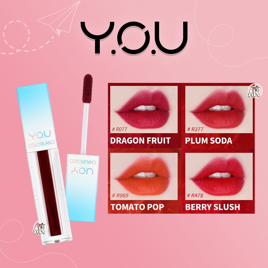 Y.O.U COLORLAND READY TO GO LIP TINT SERIES