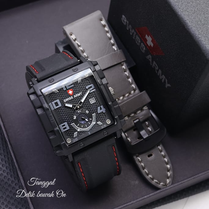 Promo Jam Tangan Pria SW640Army Chrono Detik Aktif Free Strap Cadangan AT03