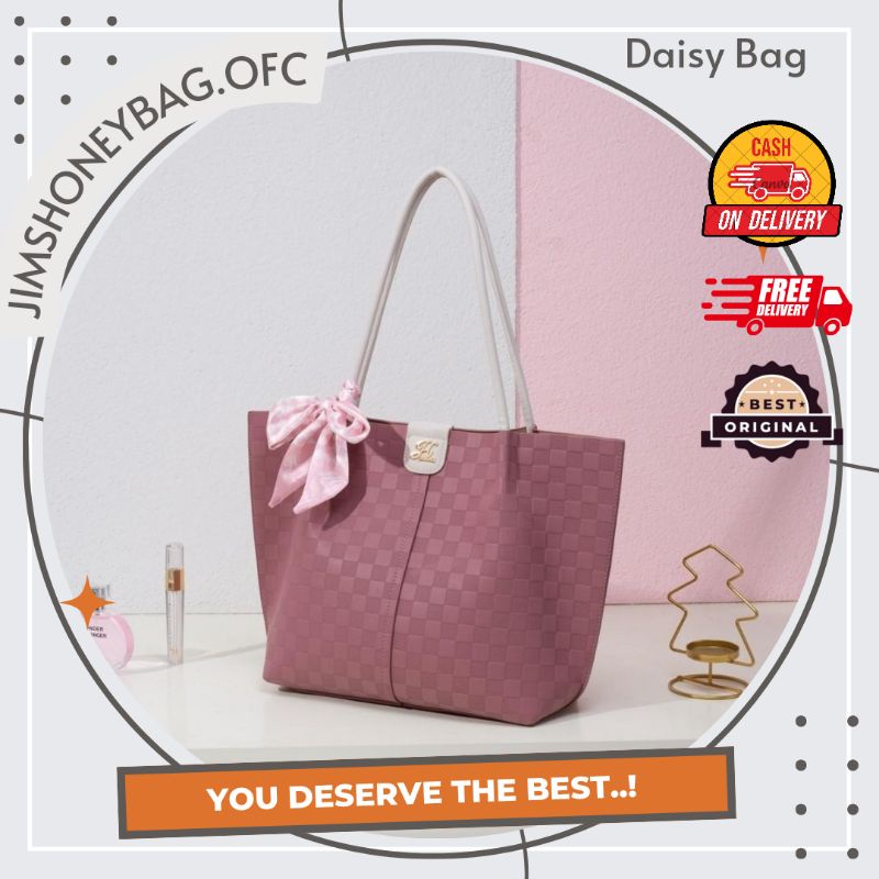 TAS SELEMPANG BAHU TENTENG JINJING TOTE HAND BAG KULIT WANITA KERJA KULIAH BESAR ANTI AIR ELEGAN BRA