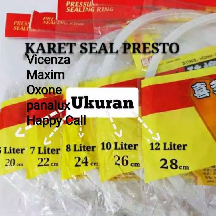 Paket Hemat--Karet / Seal Panci Presto Vicenza