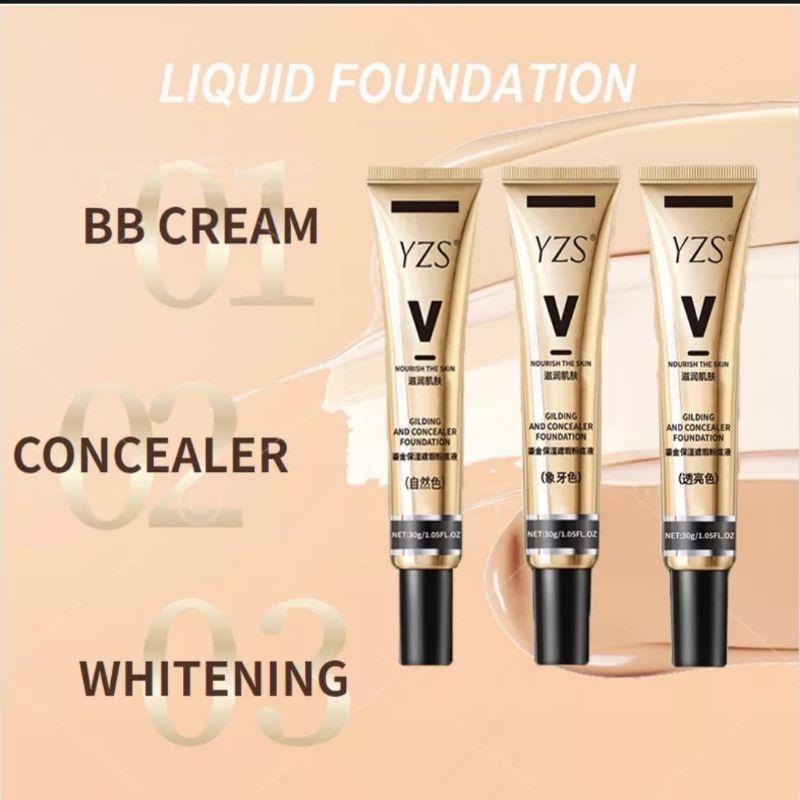 YZS concealer liquid foundation isolated cream makeup primer