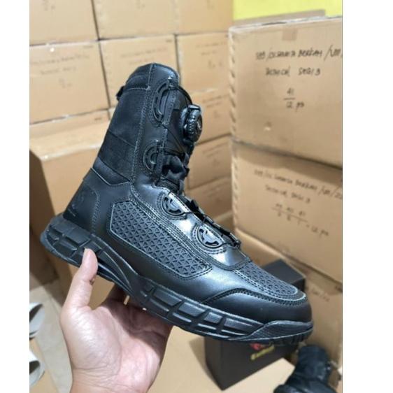 Booming SEPATU PDL TNI POLRI POLOS EXTRAC PARADE TALI PUTAR TACTICAL