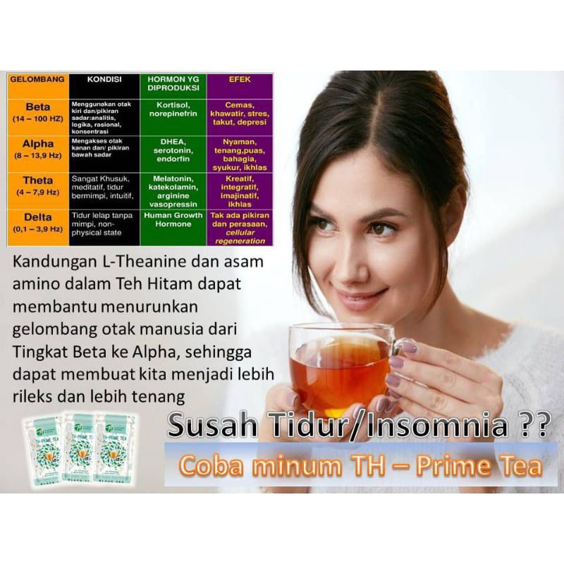 TH Prime Tea Black Tea 1 pouch Isi 70 Gram Teh Kesehatan Antioksidan Diet Detox