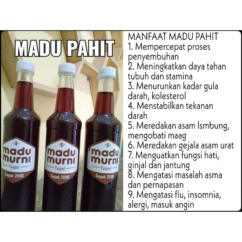 

Madu Murni Tegal Madu Pahit Hitam 100% original
