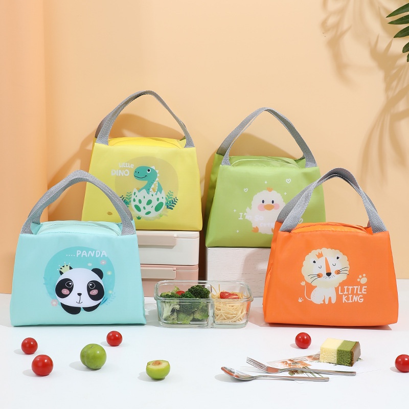 Tas Bekal Makan Motif Lucu Dengan Lapisan Insulasi Alumunium Foil Lunch Bag - TM024