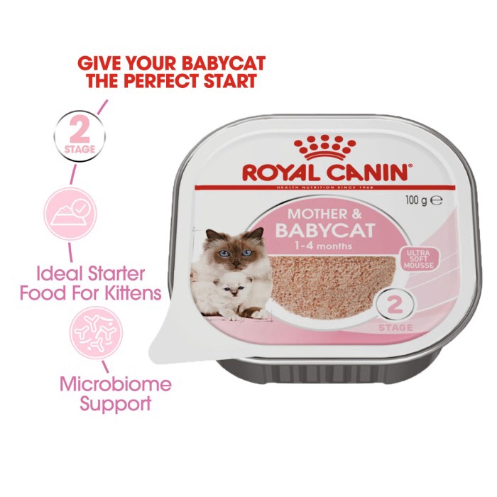 ROYAL CANIN Mother And Baby Stage 2 Wet Cat Food Trays