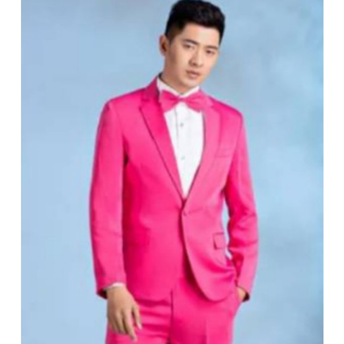 jas pria dewasa pink fuschia-blezer resmi- Jas Pria Mode Sweet Party - Jas Pria Elegant Design - Jas