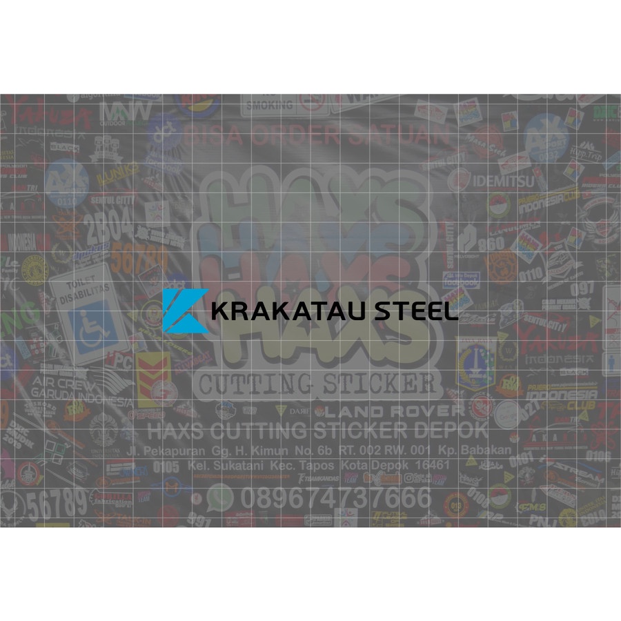 Cutting Sticker Krakatau Steel 10 Cm Untuk Motor Mobil