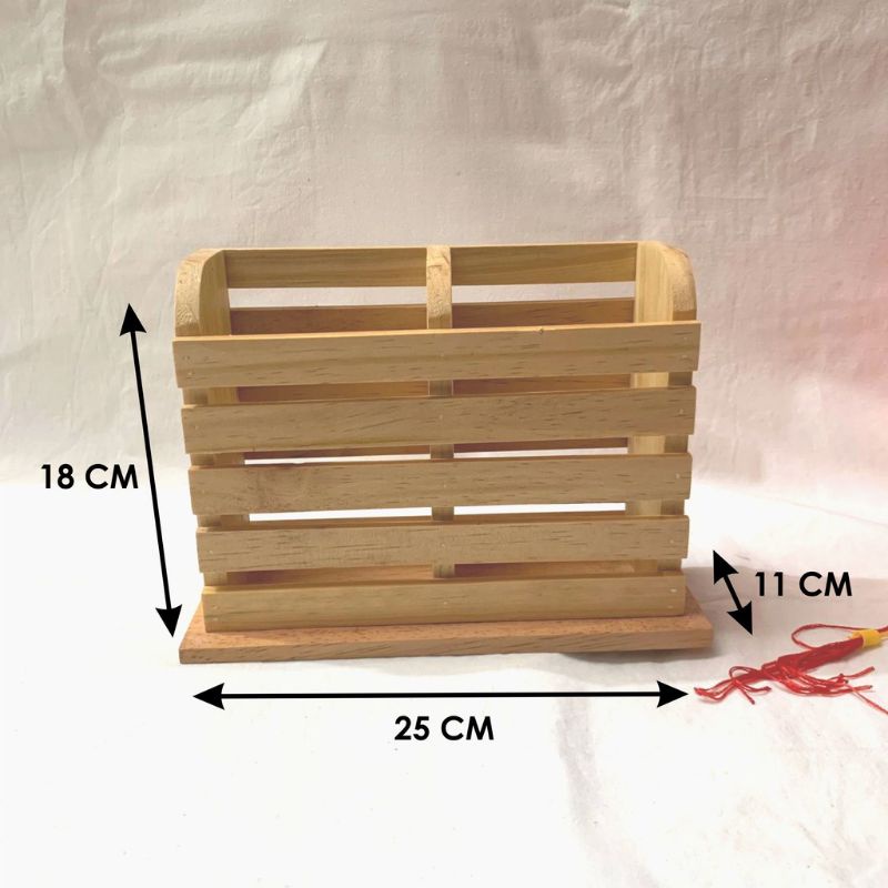 TEMPAT SENDOK KAYU/TEMPAT SENDOK KAYU 2 LUBANG