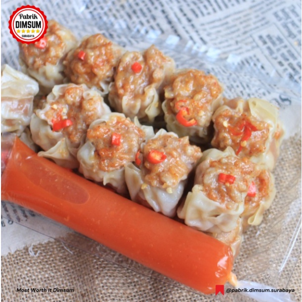 

Dimsum Rawit PREMIUM Frozen (isi 50pcs) Sudah Termasuk Saos