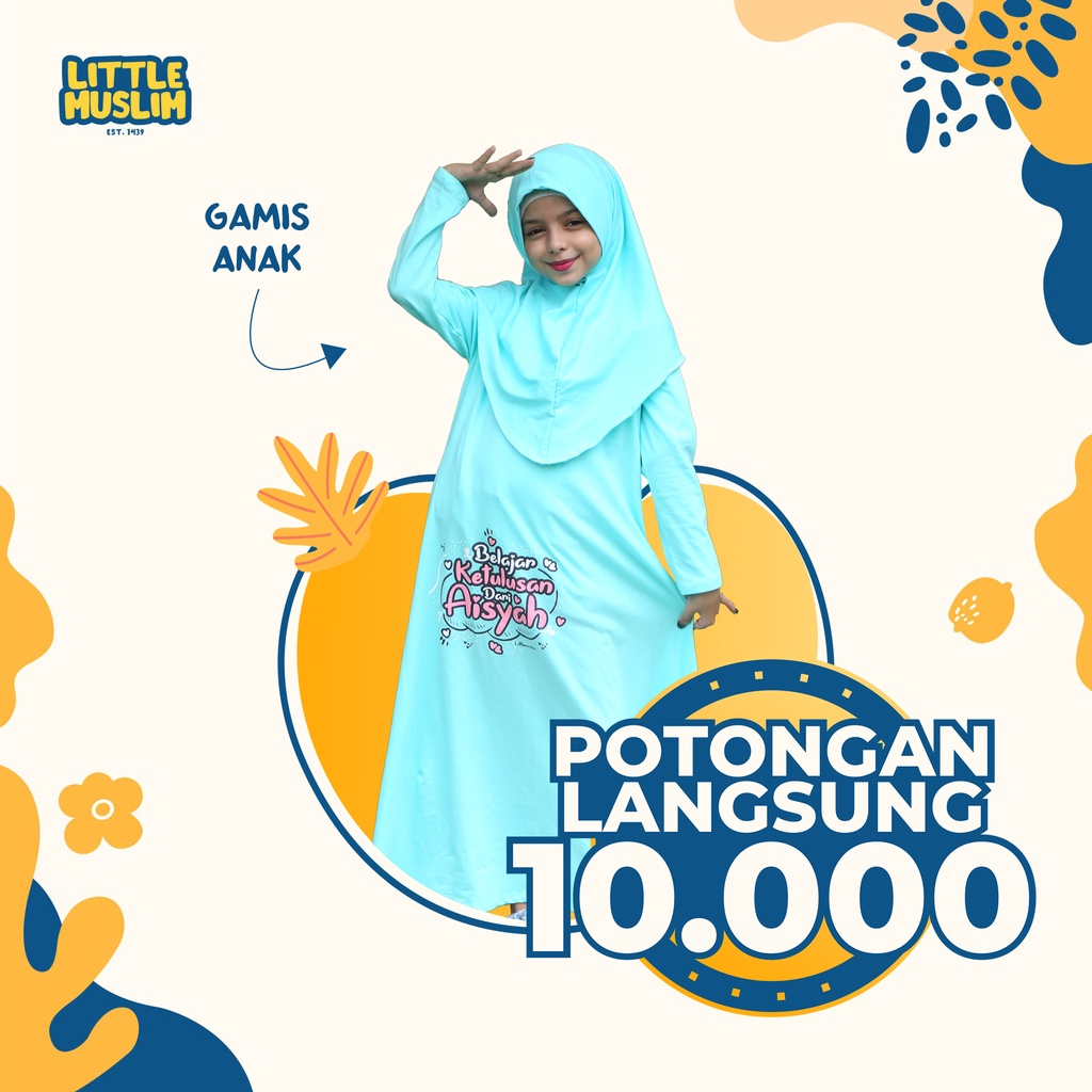 Littlemuslim Gamis Anak -  "Ketulusan Aisyah" Tosca Muda