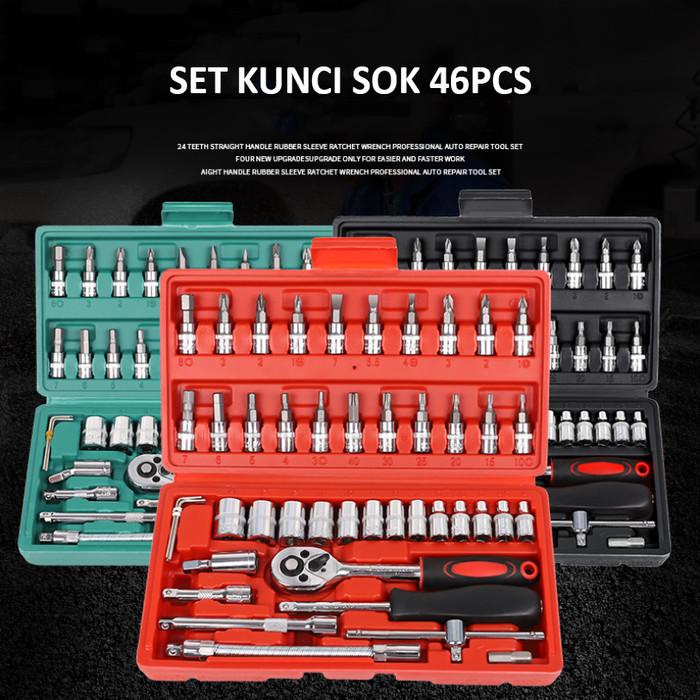 Set Kunci Sok 46 pcs Kunci Shock Mobil Motor