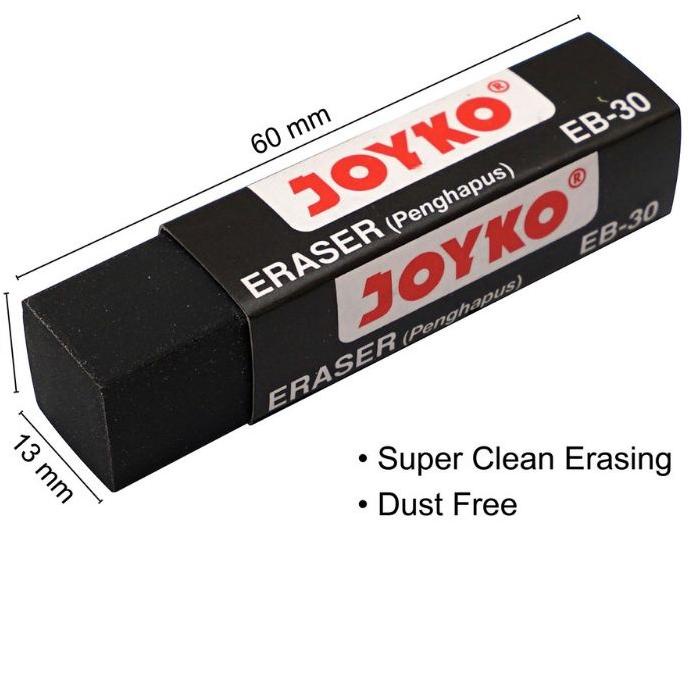 

Terbaru - Penghapus Joyko Tanggung / Hitam / 1pak ~