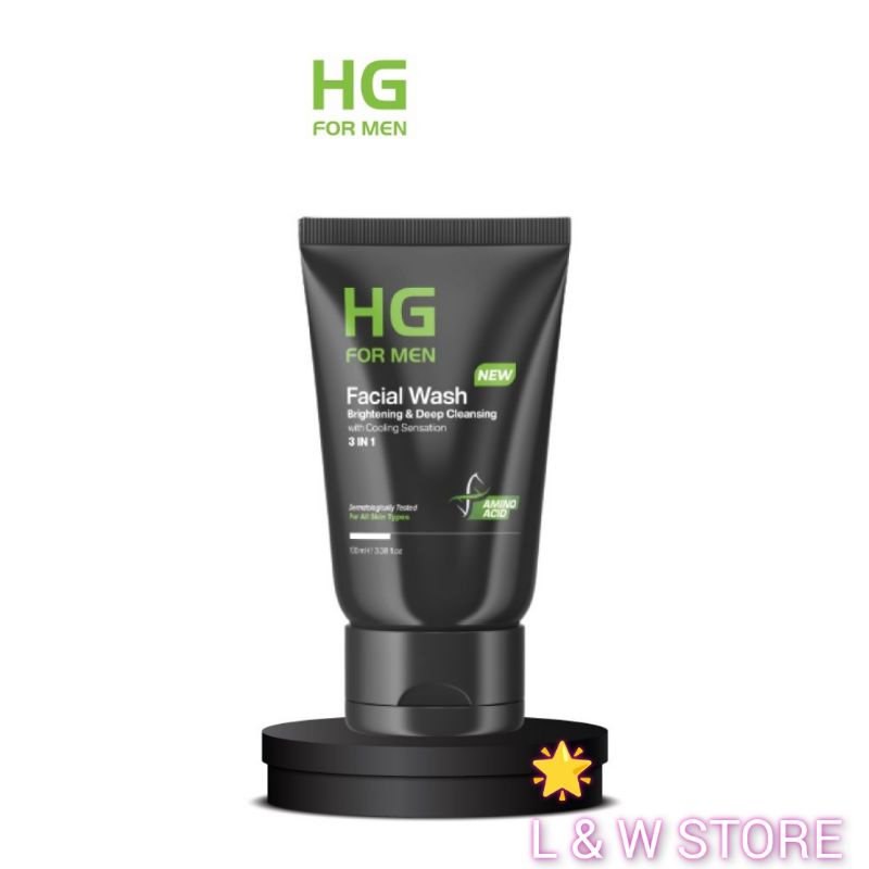 HG For Men Facial Wash Brigtening &amp; Deep Cleansing 100ml