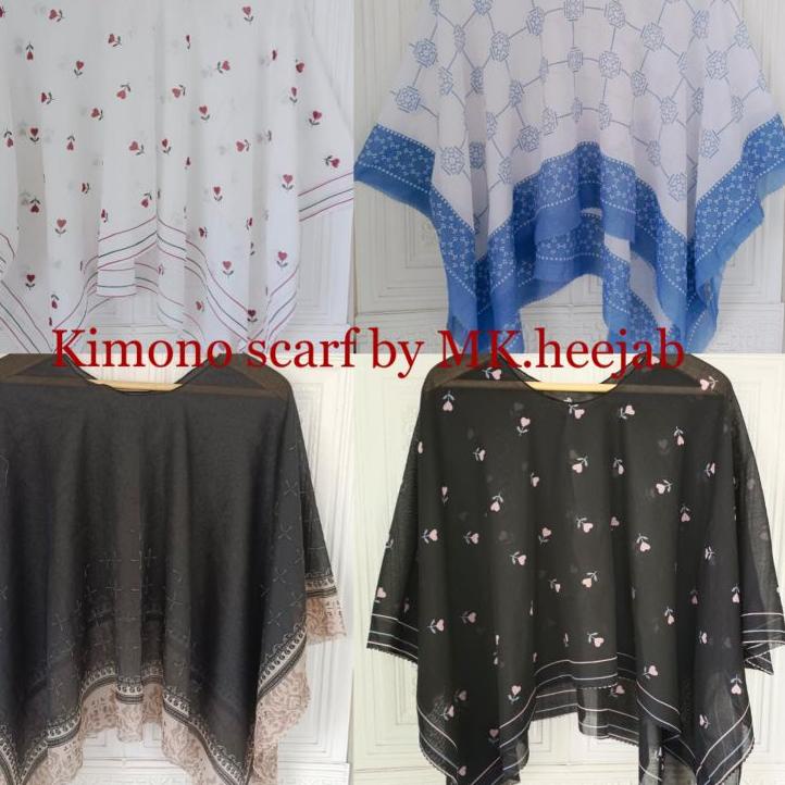 Murah REAFY OUTER SCARF KIMONO BY MK.heejab/OUTER KIMONO READY SIAP KIRIM/OUTER CROP KIMONO JUMBO/OU