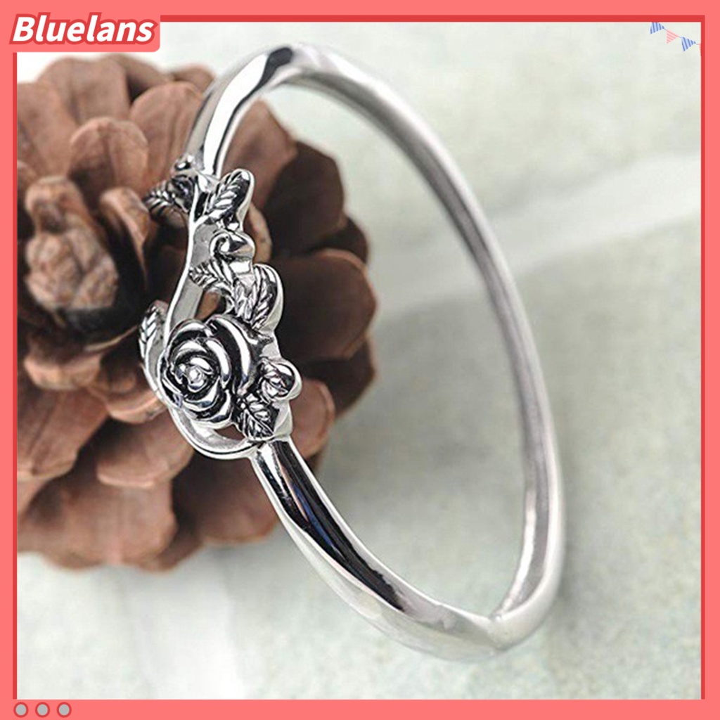 Bluelans Wedding Ring Rose Design Elegant Classic Delicate Wedding Ring