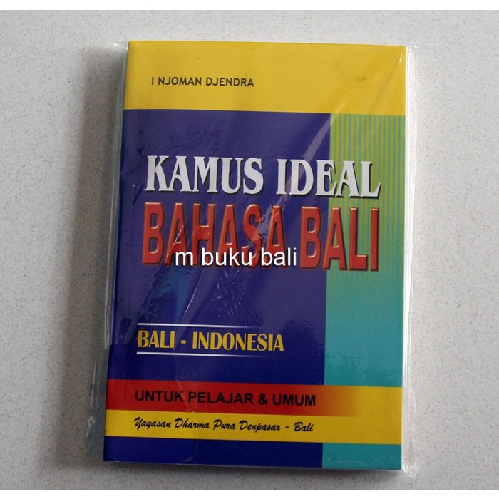 

✨COD✨ Kamus Ideal Bahasa Bali Bali-Indonesia