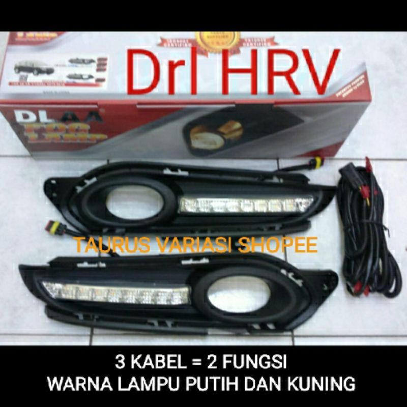 lampu DRL LED foglamp bumper depan mobil HONDA HRV HR-V 2015/2016/2017 vezel tipe E S RS prestige pu